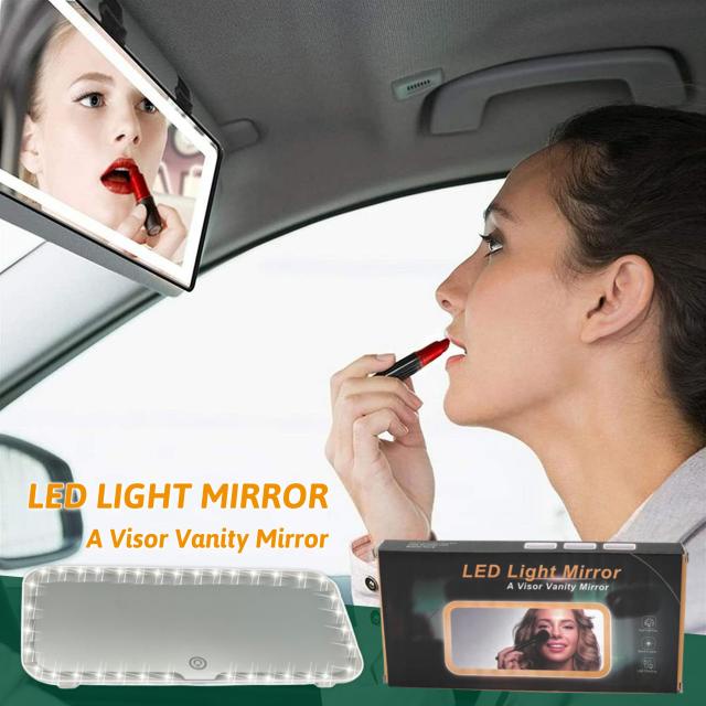 กระจกไฟ-led-ติดในรถ-led-light-mirror
