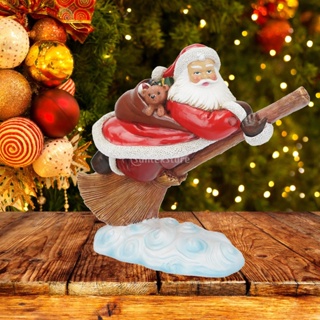 [Biubond] ตุ๊กตาซานต้า ประติมากรรม สําหรับตกแต่งบ้าน คริสต์มาส