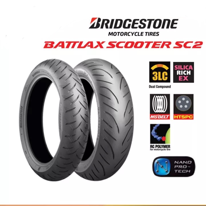 ยางปี22-bridgestone-battlax-scooter-sc2-สำหรับ-t-max-burgman650-c650-ยางมอเตอร์ไซค์สำหรับ-big-scooter