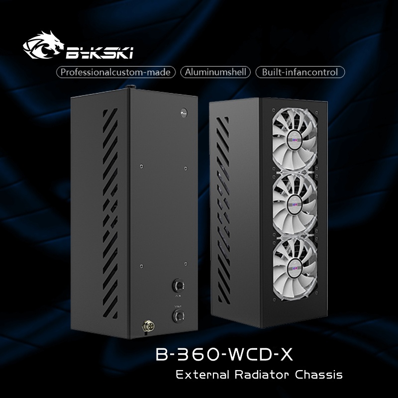 Bykski Computer Water Cooling External Water Cooler 360 PC Radiator Notebook Server Beauty