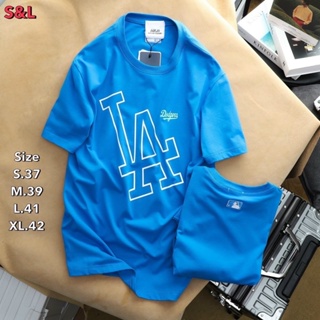 ภาพขนาดย่อของภาพหน้าปกสินค้าเสื้อยืด MLB ปัก Logo B   เสื้อคู่ เสื้อยืดแบรนด์เนม จากร้าน trending_now บน Shopee ภาพที่ 5