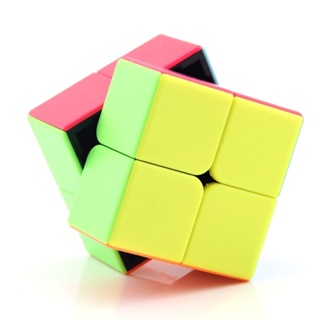 รูบิค2X2  ลื่นหัวแตก สีขาวแบบเคลือบสี รูบิด ลูกบิด ลูบิก ของเล่นฝึกสมอง สำหรับเกม Rubiks Cube