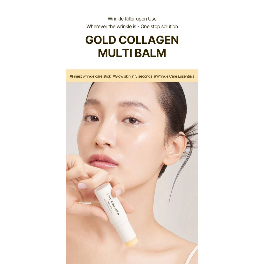 สินค้าของแท้100-ส่งตรงจากเกาหลี-snp-gold-collagen-multi-balm-9-7ml