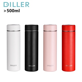 Diller กระติกน้ําร้อนสเตนเลสสูญญากาศ เก็บอุณหภูมิ พร้อมที่กรองชา และขวดน้ํา MLH9064