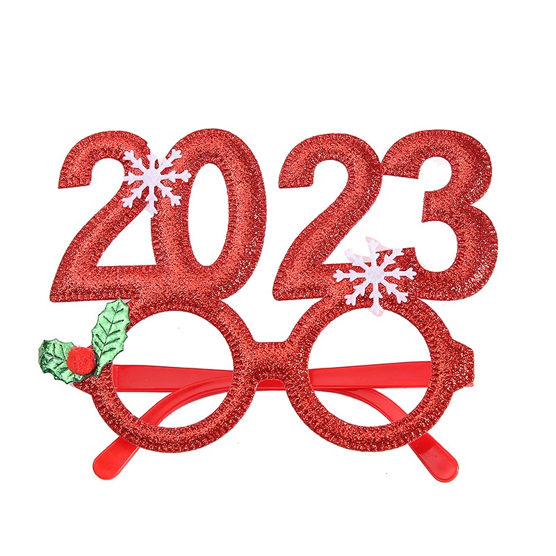 พร้อมส่ง-แว่นตา-ลายคริสต์มาส-พร็อพปาร์ตี้ปีใหม่-สําหรับผู้ใหญ่-และเด็ก-2023