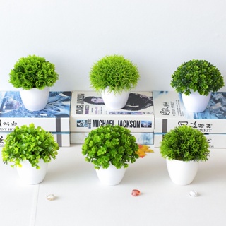 【AG】Energetic Artificial Bonsai Vivid Decorative Non-fading Greening Table Centerpieces Imitation Plants Office Decor