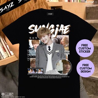 เสื้อครอปสายฝอ Kaos Yook Sungjae BTOB custom kaos kpop kdrama โดย sayzStreetwear เสื้อยืดผู้ชายผู้หญิง