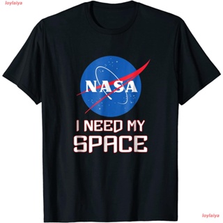 loylaiya องค์การนาซา เสื้อยืดผู้ชาย เสื้อยืดผูหญิง NASA Logo I Need My Space T-shirt เสื้อยืดพิมลาย cotton เสื้อยืดลายฮิ