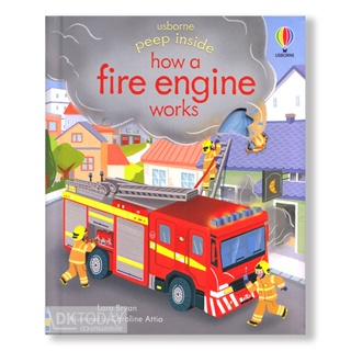 DKTODAY หนังสือ USBORNE PEEP INSIDE HOW A FIRE ENGINE WORKS (AGE 3+)
