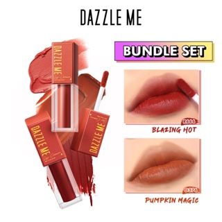 Dazzle Me Mousse Lip Cream Set เซท2 สี ขายดี Blazing Hot +Pumpkin Magic