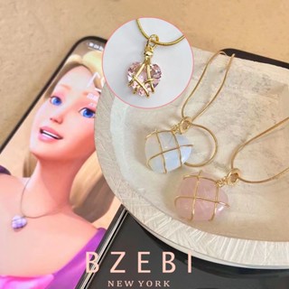 Bzebi สร้อยคอชุบทอง จี้รูปหัวใจ แฟชั่น ผู้หญิง คู่ necklace โซ่ สแตนเลส จี้ทองดีไซน์วินเทจลูกปัดสีแดงของขวัญปาร์ตี้ สําหรับผู้หญิง 398n
