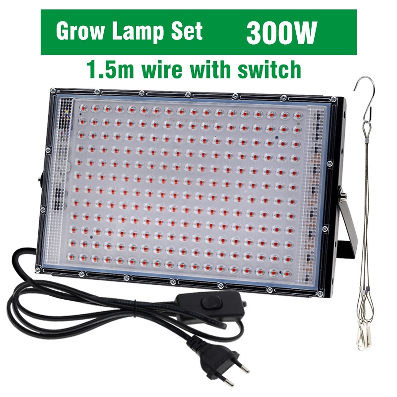 LED Grow Light 50W 100W 200W 300W Full Spectrum Plant Lights AC 220V ...