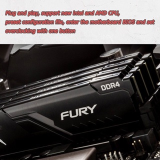 ภาพขนาดย่อของภาพหน้าปกสินค้าKingston Hyperx Fury RAM DDR4 4GB 8GB 16GB แรม 2133Mhz 2400Mhz 2666Mhz 3200Mhz DIMM PC รักษาหัวใจไว้ 1 ปี จากร้าน omar.th บน Shopee ภาพที่ 8