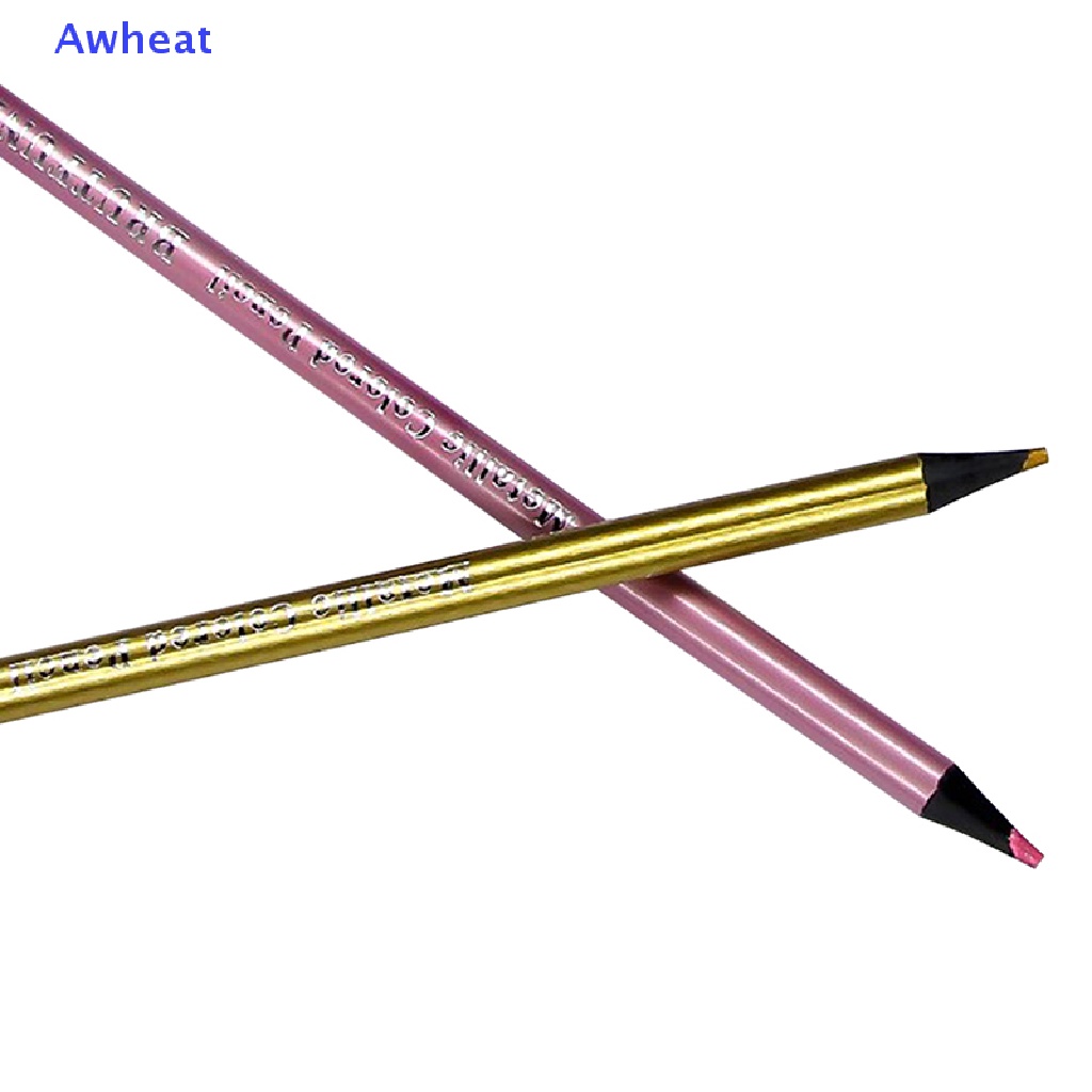 awheat-ชุดดินสอสีเมทัลลิก-12-สี-สําหรับวาดภาพ-ร่างภาพ
