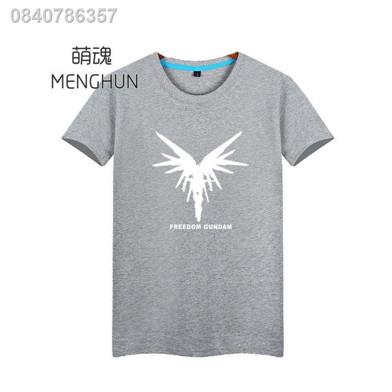 seed-mobile-suit-gundam-seed-freedom-gundam-silhouette-เสื้อยืดแขนสั้นพิมพ์ลาย-cotton-ac1120