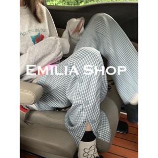 EMILIA SHOP  กางเกงขายาว กางเกงเอวสูง สไตล์เกาหลี 2022 ใหม่  พิเศษ รุ่นใหม่ Chic fashion ES220185 36Z230909