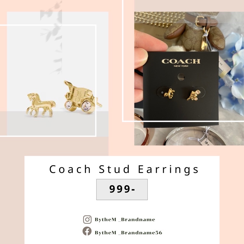 coach-earring-ของแท้-จาก-usa-ต่างหู-แท้-100