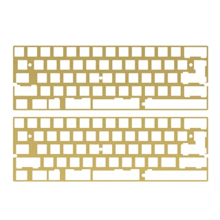 KBDfans CNC Aluminum/Brass 60% Plate For DZ60 Customized Mechanical Keyboard PCB