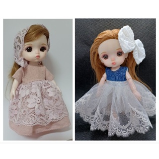 ชุดตุ๊กตา เสื้อผ้าตุ๊กตาบาโบลี่ ลาติวาย ขนาด15-17ซม(ชุดอย่างเดียวไม่รวมตุ๊กตา).handmade doll set 15-17cm.