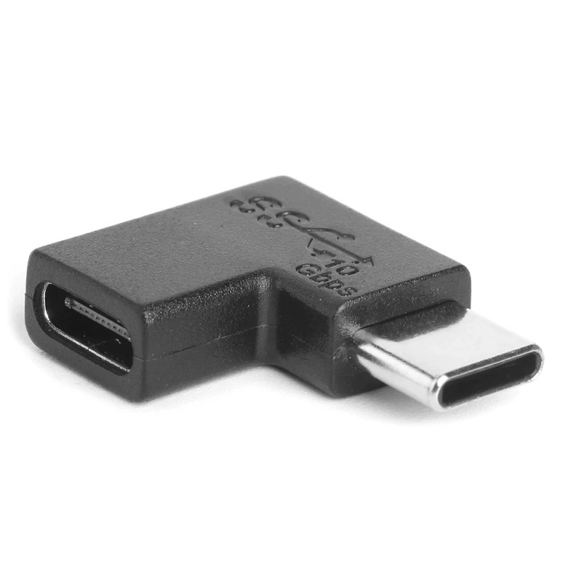 1Pcs USB C Adapter Type-C ชายหญิงหญิงหญิงขวาและซ้ายมุม90องศาอะแดปเตอร์ ...