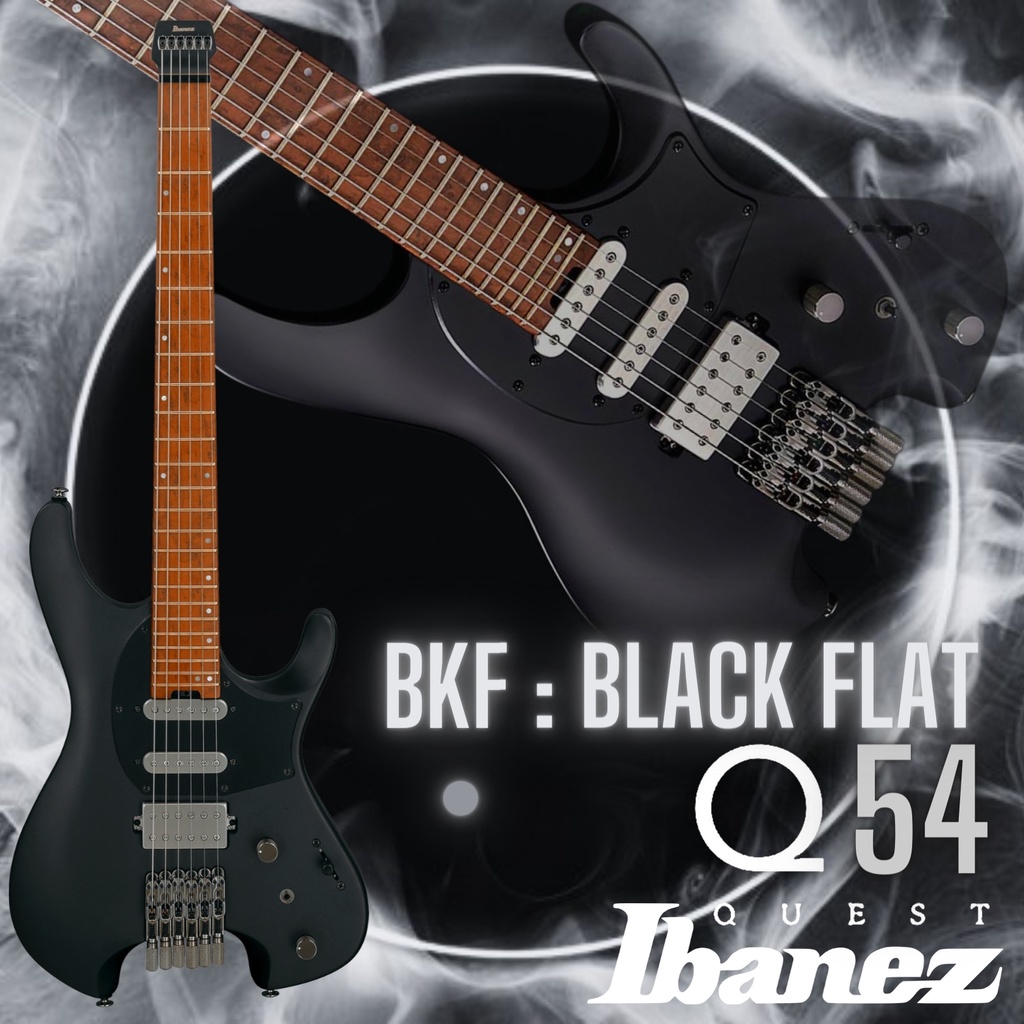 Guitar Ibanez Q series รุ่น Q54 BKF : Black Flat มาพร้อมกระเป๋า w/Bag ...