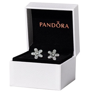 Pandora ต่างหูสตั๊ด เงิน 925 ลายดอกเดซี่ ของแท้ 290570Czpersonality ของขวัญคริสต์มาส แฟชั่น เรียบง่าย พรีเมี่ยม e1027