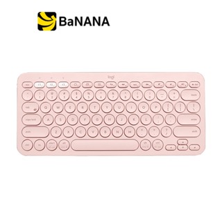 คีย์บอร์ดไร้สาย Logitech Bluetooth Keyboard Multi-Device K380 Pink (TH/EN) by Banana IT