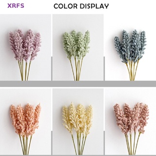 Xrfs ช่อดอกไม้ประดิษฐ์ ดอกลาเวนเดอร์ Diy สําหรับตกแต่งผนัง 6 ชิ้น ต่อชุด