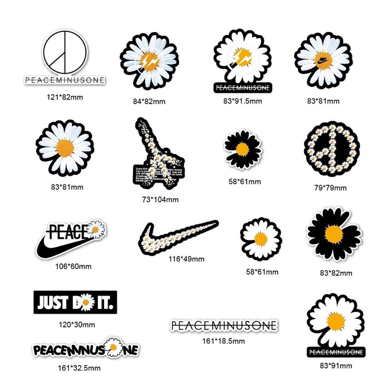 สติ๊กเกอร์-just-do-it-334-nike-16ชิ้น-sticker-แผ่นใหญ่-stickerไนกี้-สติ๊กเกอร์รูปรองเท้าไนกี้-สติ้กเกอร์-ไนกี้-ดอกไม้