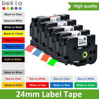 3Pcs Compatible for brother 24mm tze laminated tape tze251 tze 251 tze-251 tz251 tz-251 for brother label maker printer