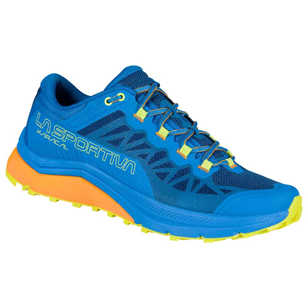 la-sportiva-karacal-men-electric-blue-citrus-รองเท้าวิ่งเทรลผู้ชาย