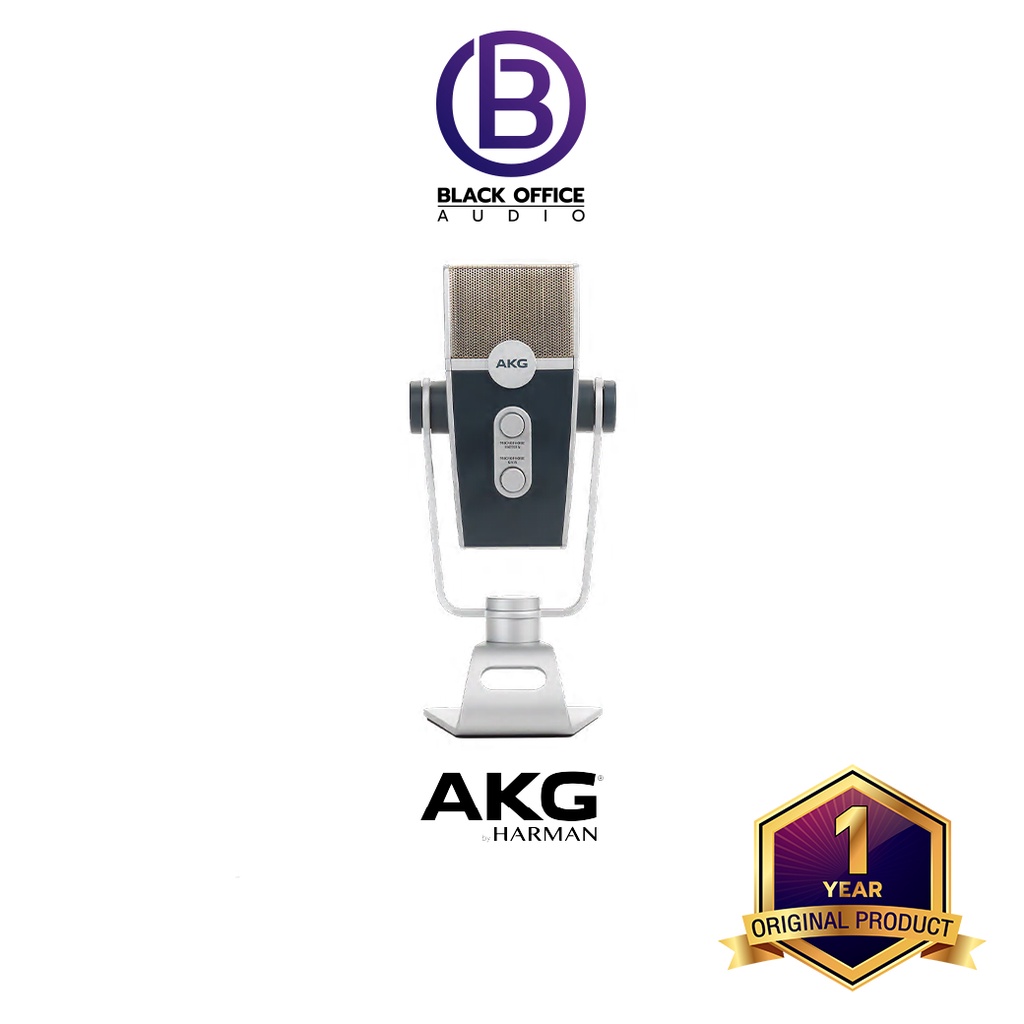 akg-lyra-ไมค์-usb-ไมค์อัดเสียง-บันทึกเสียง-โฮมสตูดิโอ-usb-microphone-blackofficeaudio