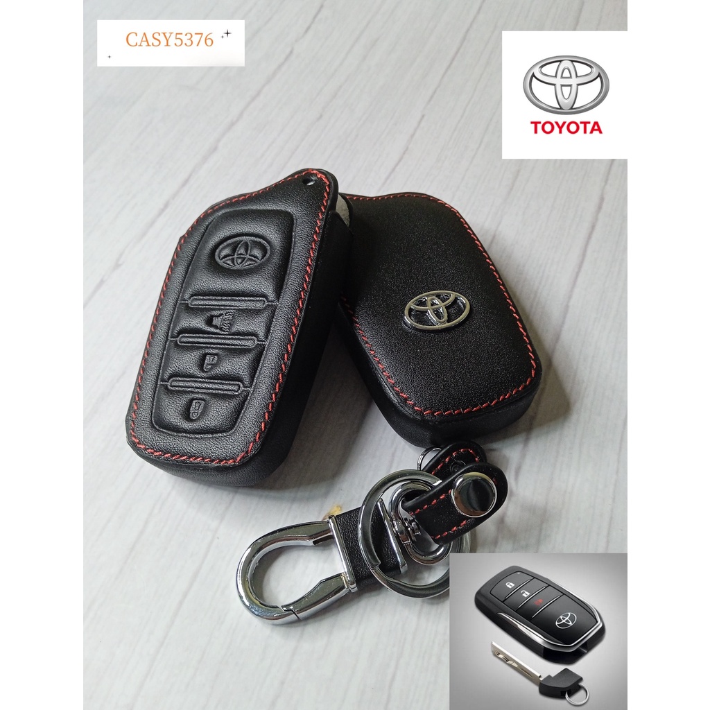 พร้อมส่ง TOYOTA รุ่น Revo Rocco ซองหนังใส่กุญแจรีโมทรถยนต์ เคสหนัง ปลอก ...