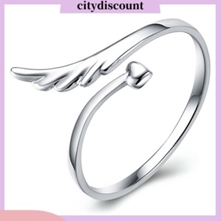 &lt;citydiscount&gt;  แหวนชุบเงินของขวัญเครื่องประดับสําหรับสตรีแหวน