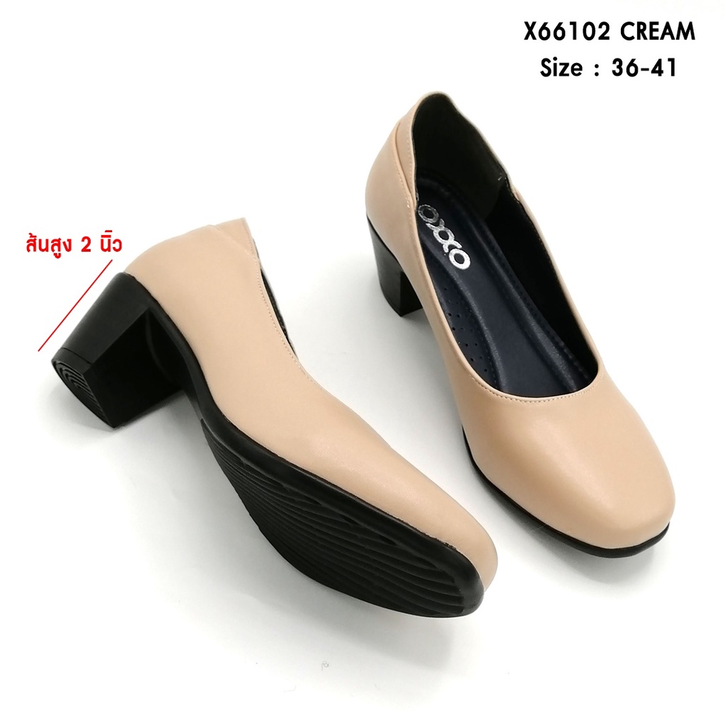 5okshop-รองเท้าคัทชู-ใส่ทำงาน-ทรงหัวมน-ส้นสูง2นิ้ว-วัสดุหนังพียู-ส้นพียู-ใส่สบาย-พื้นนิ่ม-น้ำหนักเบา-x66102