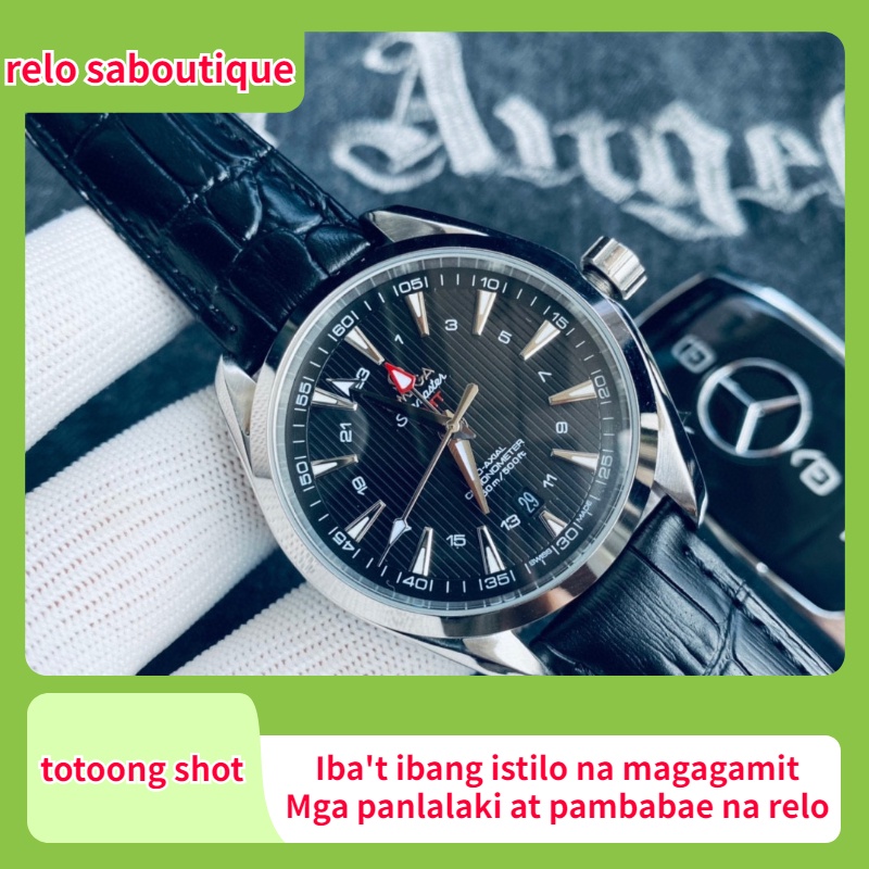 Tunay Na Ống Lalaki สายหนัง Magandang Relo Mechanical Na Relo | Shopee ...