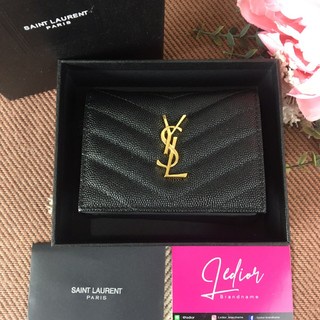 กระเป๋าเงิน-ysl-อะไหล่ทอง-หนังคาเวียร-งานสวย-มากค่ะ