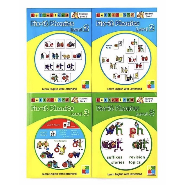 Letterland Fixit Phonics Studentbook Level 23 Set of 4 Books, Learn