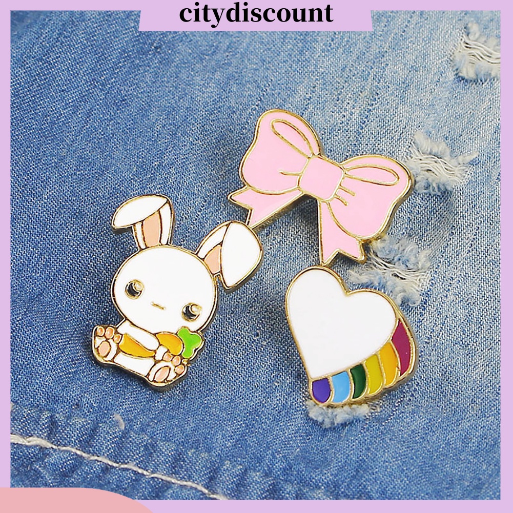 lt-citydiscount-gt-เข็มกลัดลายการ์ตูนกระต่ายน่ารักสำหรับประดับตกแต่ง