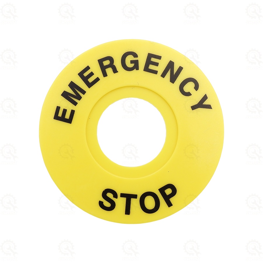 Nameplate EMG Stop F13-60 ,เนมเพลทปุ่มหยุดฉุกเฉิน ขนาดรู 22mm รอบนอก ...