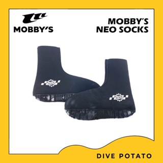 Mobbys Neo Sock for Diving ถุงเท้านีโอพริน หนา 2.5 mm ใช้สำหรับดำน้ำ และกีฬาทางน้ำทุกชนิด