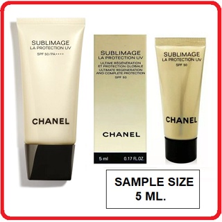 กันแดดขนาดทดลอง CHANEL SUBLIMAGE LA PROTECTION  UV SPF 50 PA+++ 5 ML. สคบ.ไทยค่า