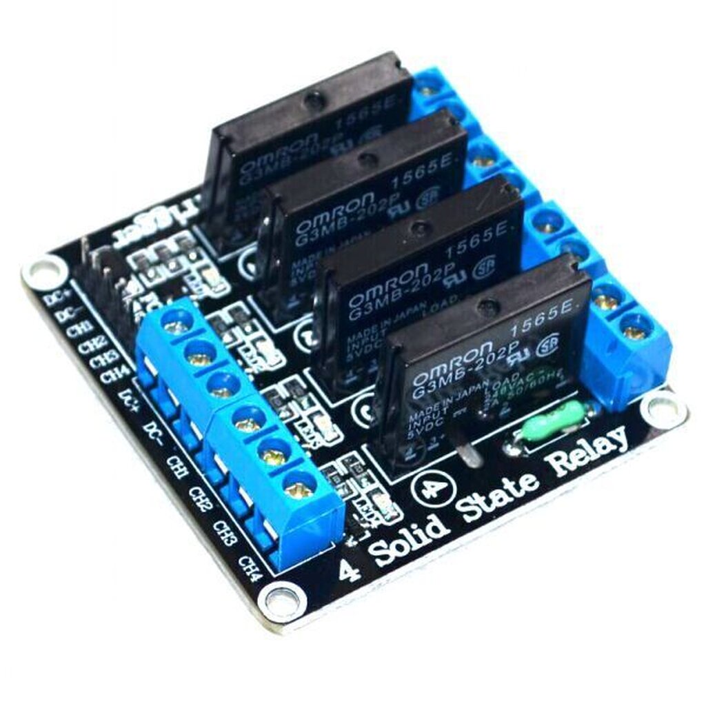4 Channel 5V Low Trigger Solid State Relay SSR Module บอร์ดรีเลย์ 4 ...