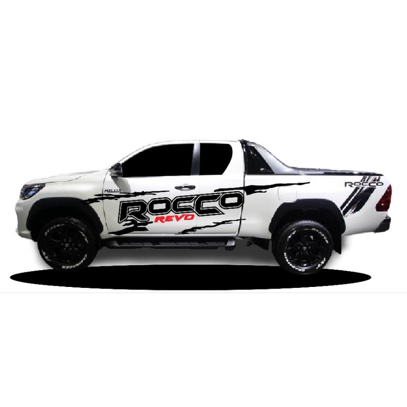 sticker-toyota-rocco-ลายแต่งสติกเกอร์rocco-สติ๊กเกอร์รถกระบะ-toyota-rocco-ลายสาดโคลน-rocco-สติ๊กเกอร์ข้างประตู-rocco