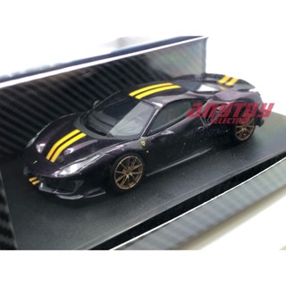 BM Model 1:64 Ferrari 488 Pista Purple 1/64 Limited to 99 units Resin Model Car