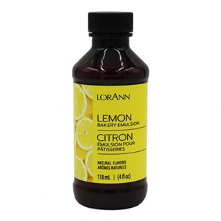 LORANN Lemon Bakery Emulsion กลิ่นเลมอน 4 Oz. (118 ml) (06-7591-03)