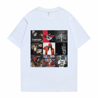 เสื้อเด็กหญิง หัวหน้า Keef เพลงอัลบั้มคอลเลกชันพิมพ์ Tshirt ผู้ชายผู้หญิงแฟชั่นฮิปฮอปแบรนด์ลําลองเสื้อยืดผู้ชายขนาดใหญ่ฮ