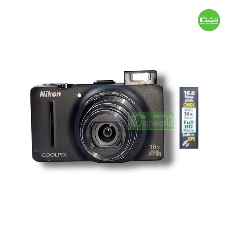 nikon-coolpix-s9300-สุดยอดกล้องดิจิตอล-คอมแพค-16mp-camera-18x-zoom-lens-vr-macro-4-cm-full-hd-gps-used-มือสอง-มีประกัน