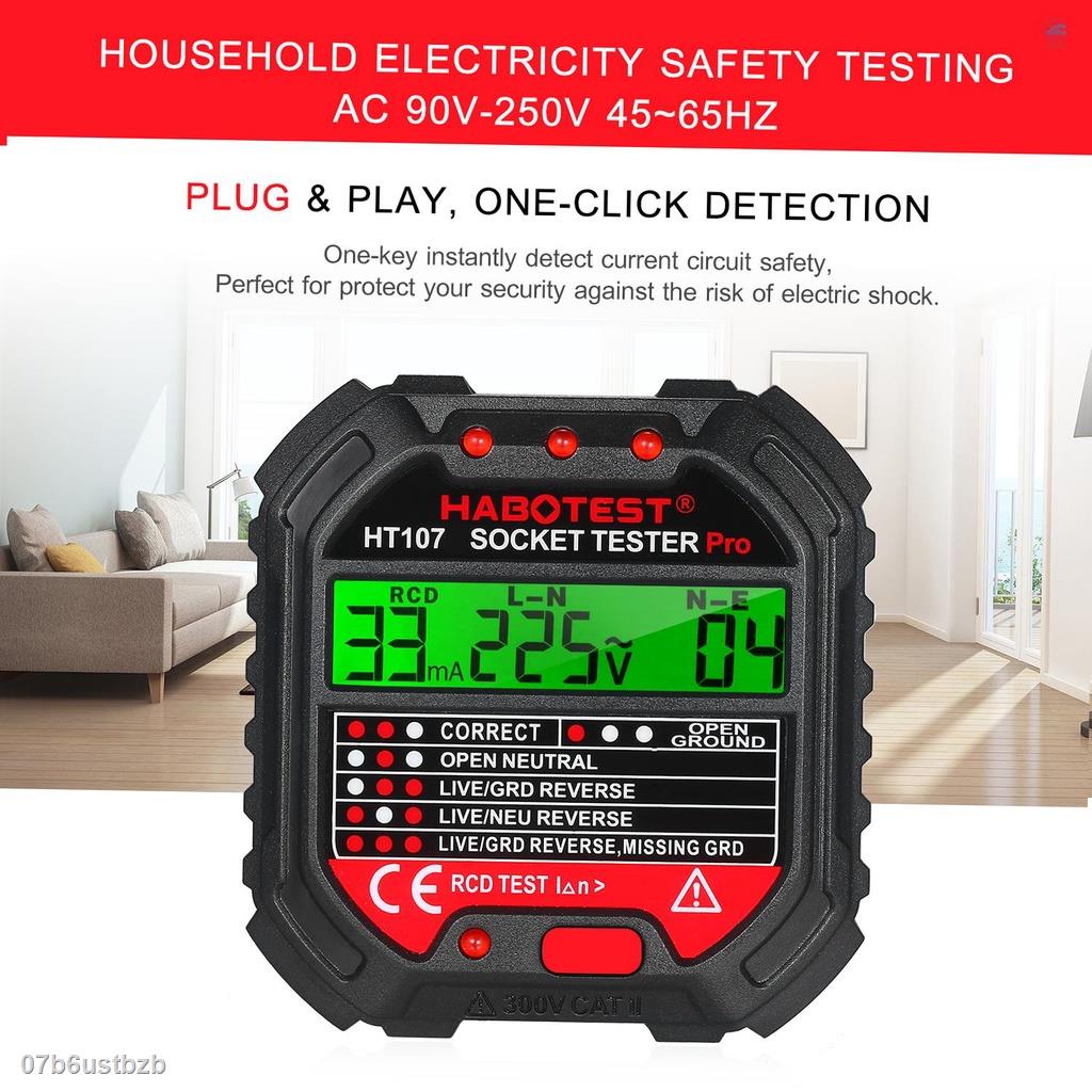 habotest-gfci-outlet-tester-with-voltage-display-90-250v-socket-tester-automatic-electric-circuit-polarity-voltage-dete