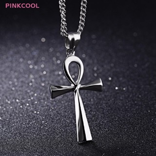 Pinkcool จี้อียิปต์ Ankh Crucifix สร้อยคอจี้เครื่องประดับของขวัญโซ่ขายดี